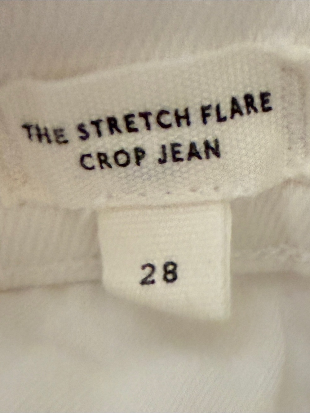 Madewell The Flare Crop Jean in Stretch White Denim Size 28 - Picture 8 of 12